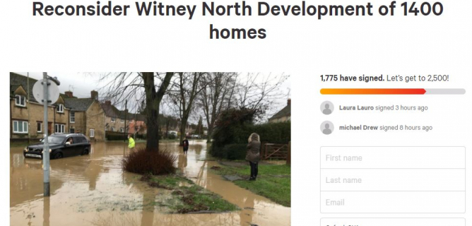 No to North Witney campaign material